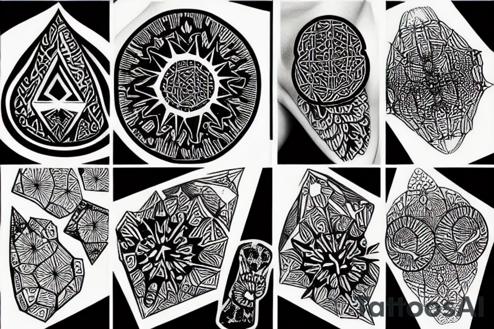 grain of crystalized salt tattoo idea