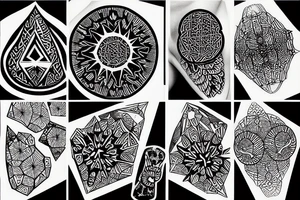 grain of crystalized salt tattoo idea