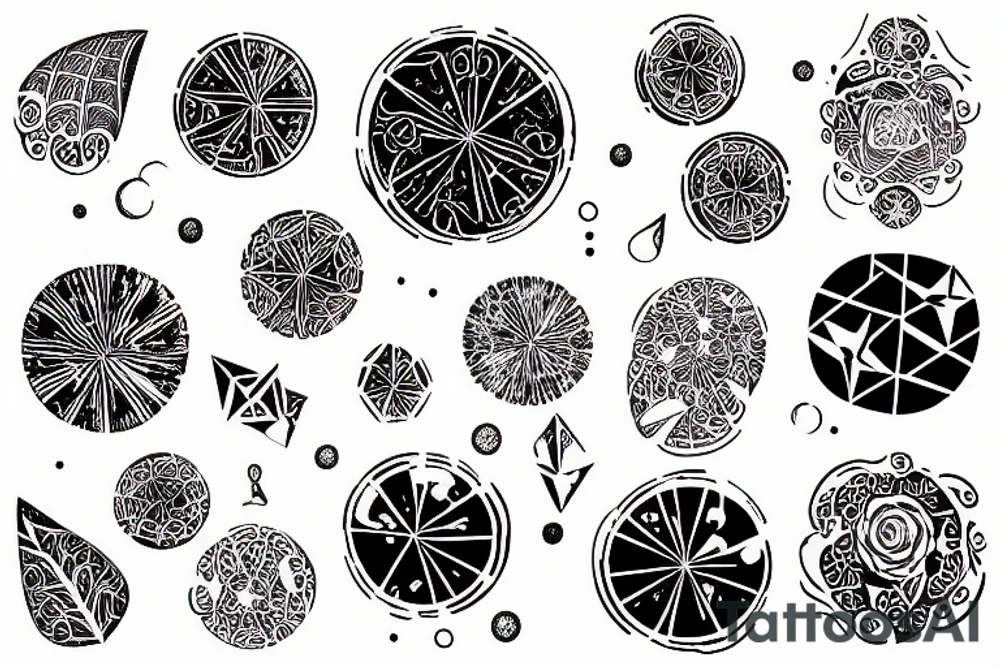 grain of crystalized salt tattoo idea