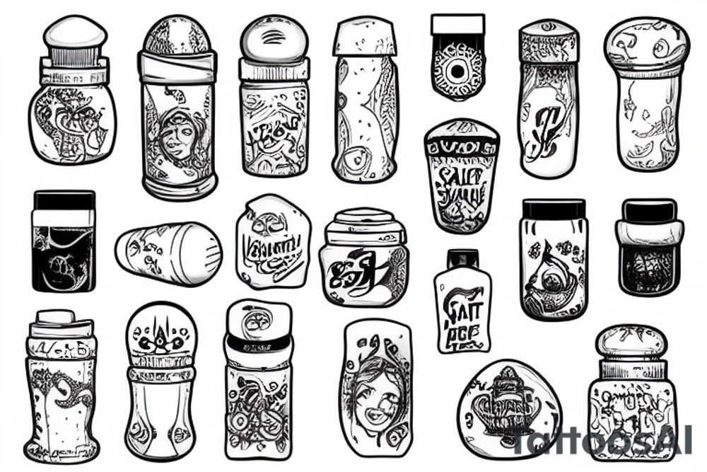 salt shaker tattoo idea