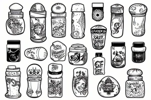 salt shaker tattoo idea