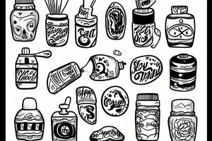 salt shaker tattoo idea