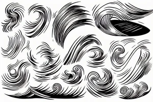 wave good for surfing tattoo idea