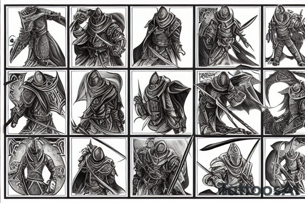 Knight Artorias From Dark Souls tattoo idea