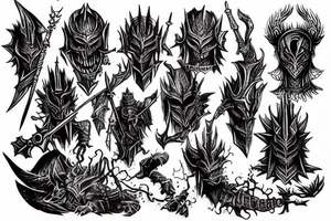 Dark Souls Traditional tattoo idea