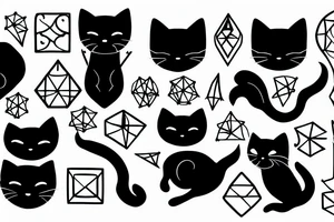 Alchemist Black Cat tattoo idea