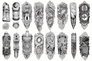 Architecture plan tattoo idea