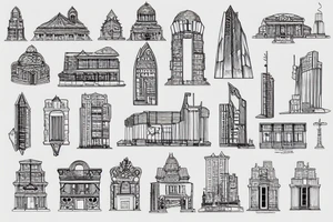 Architecture plan tattoo idea