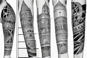 Architecture plan tattoo idea