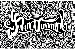 word 'humble' trippy design tattoo idea