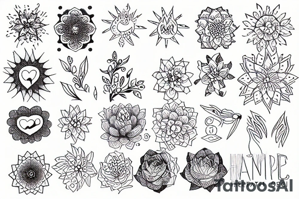 Mental health and self care tattoo idea
