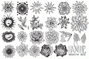 Mental health and self care tattoo idea