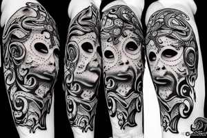 masked medusa tattoo idea
