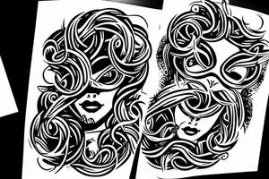 masked medusa tattoo idea
