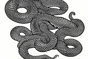 medusa snake hair tattoo idea