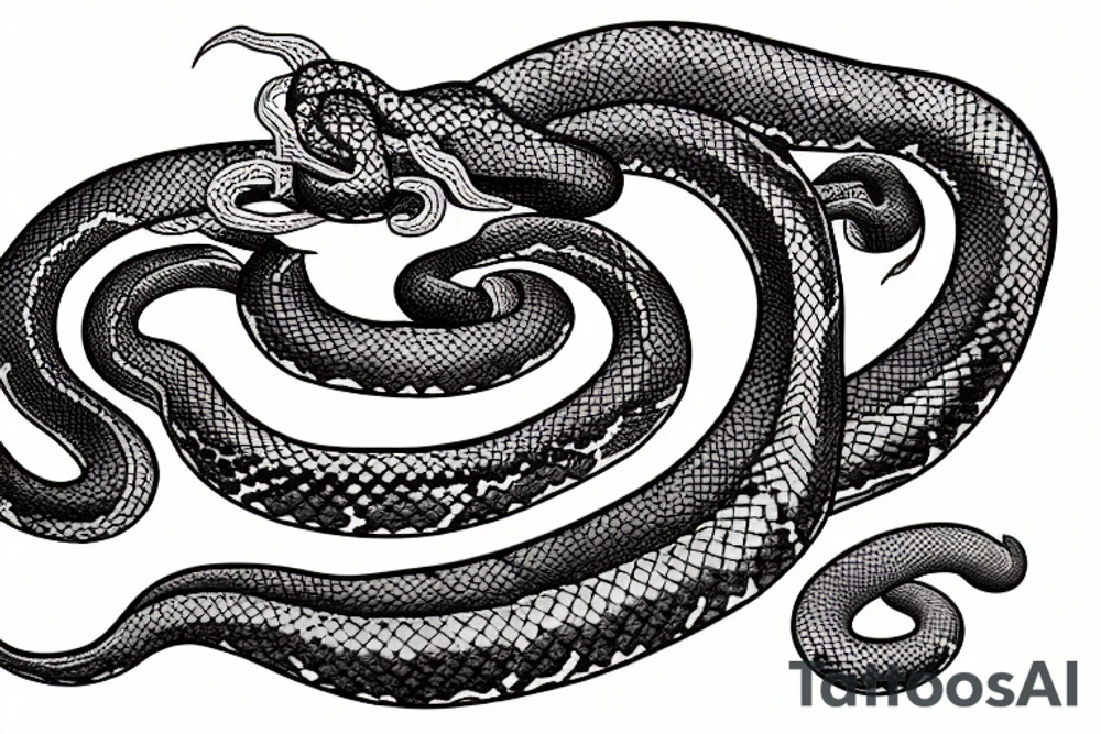 medusa snake tattoo idea
