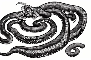 medusa snake tattoo idea