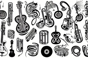 music tattoo idea