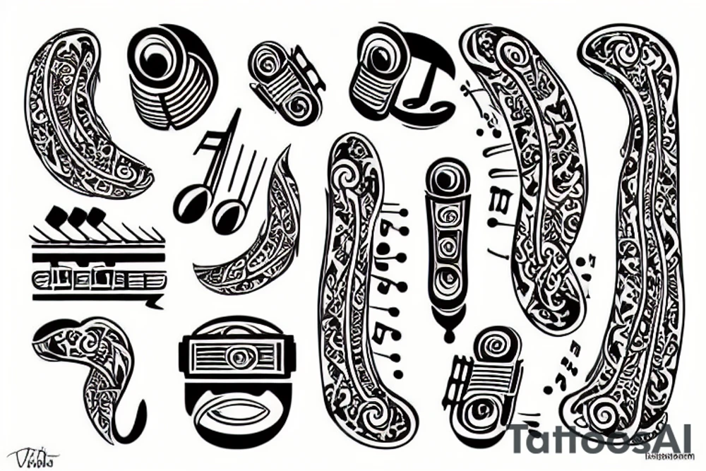 music tattoo idea