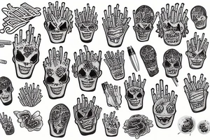 reagge fries tattoo idea