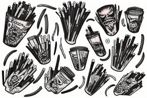 reagge fries tattoo idea