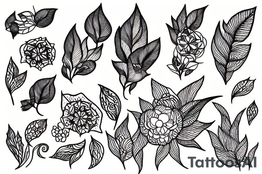 Botanic tattoo idea