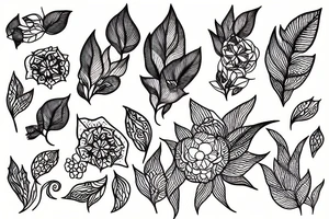 Botanic tattoo idea