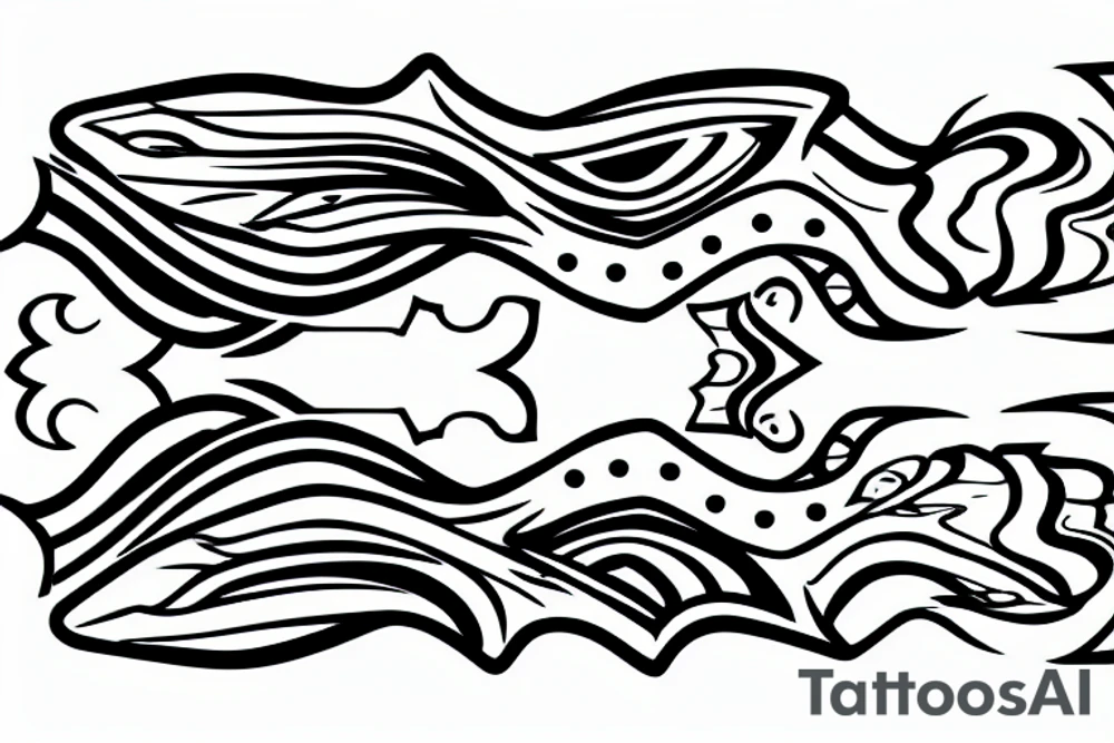River flowing with the reflection of clouds and the same shape duplicated in the center tattoo idea River flowing with the reflection of clouds and the same shape duplicated in the center tattoo idea