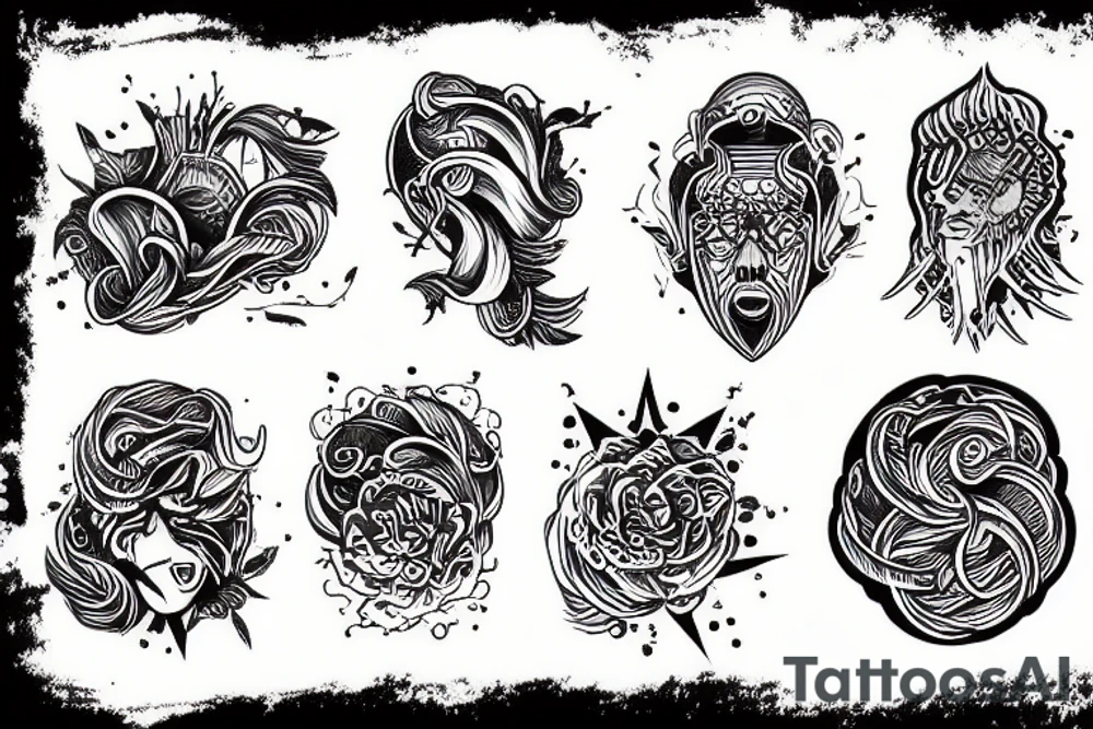 River flowing tattoo idea