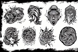 River flowing tattoo idea
