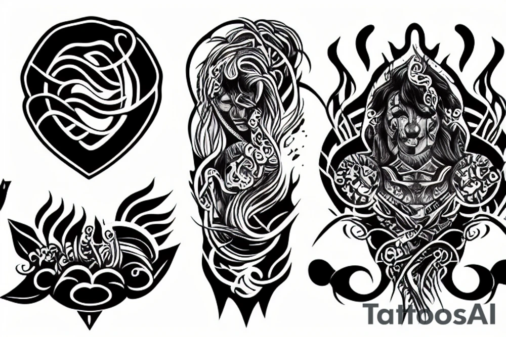 River flowing tattoo idea