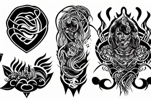 River flowing tattoo idea
