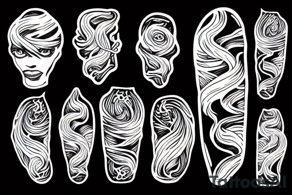 River flowing tattoo idea