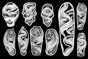 River flowing tattoo idea
