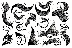 River flowing tattoo idea