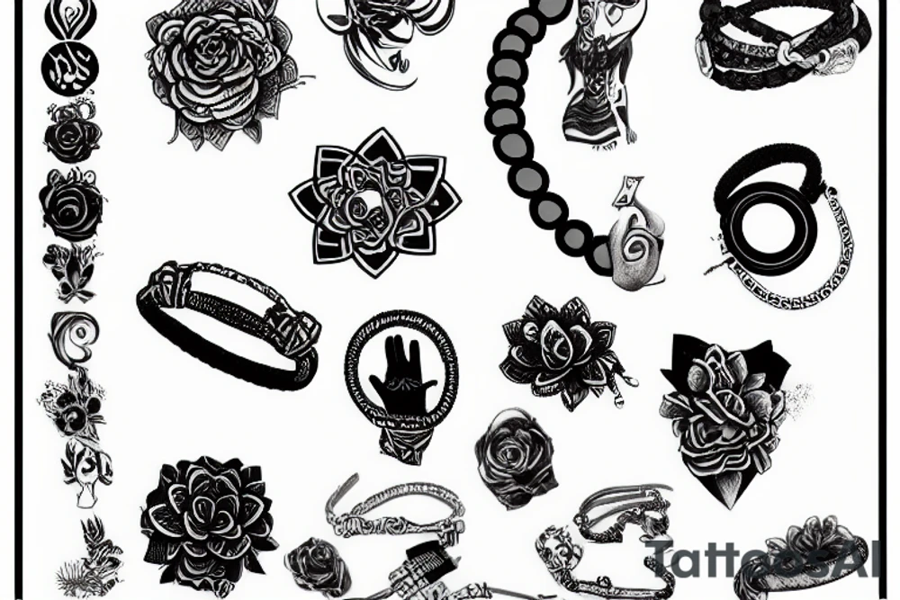bracelet  life tattoo idea