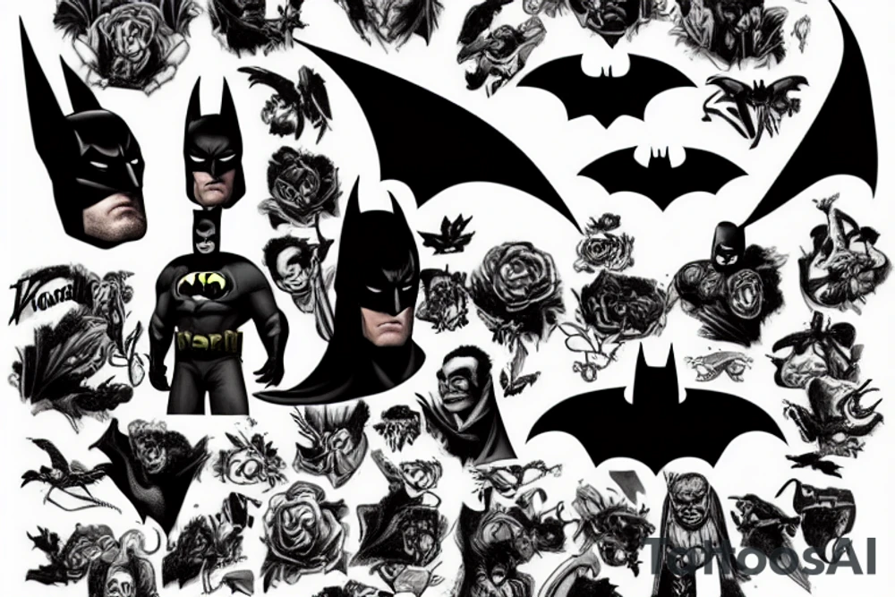 Batman in a multiverse tattoo idea