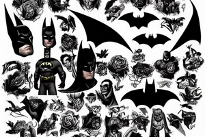 Batman in a multiverse tattoo idea