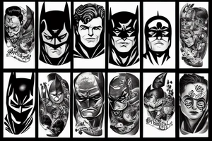 Batman in a multiverse tattoo idea