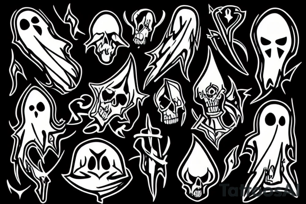 Dagger ghost tattoo idea