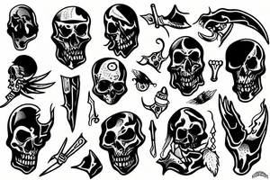 Dagger ghost tattoo idea