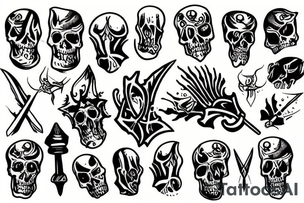 Dagger ghost tattoo idea