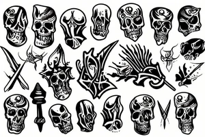 Dagger ghost tattoo idea