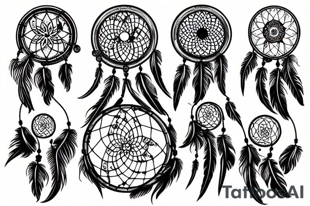dreamcatcher in the sun tattoo idea