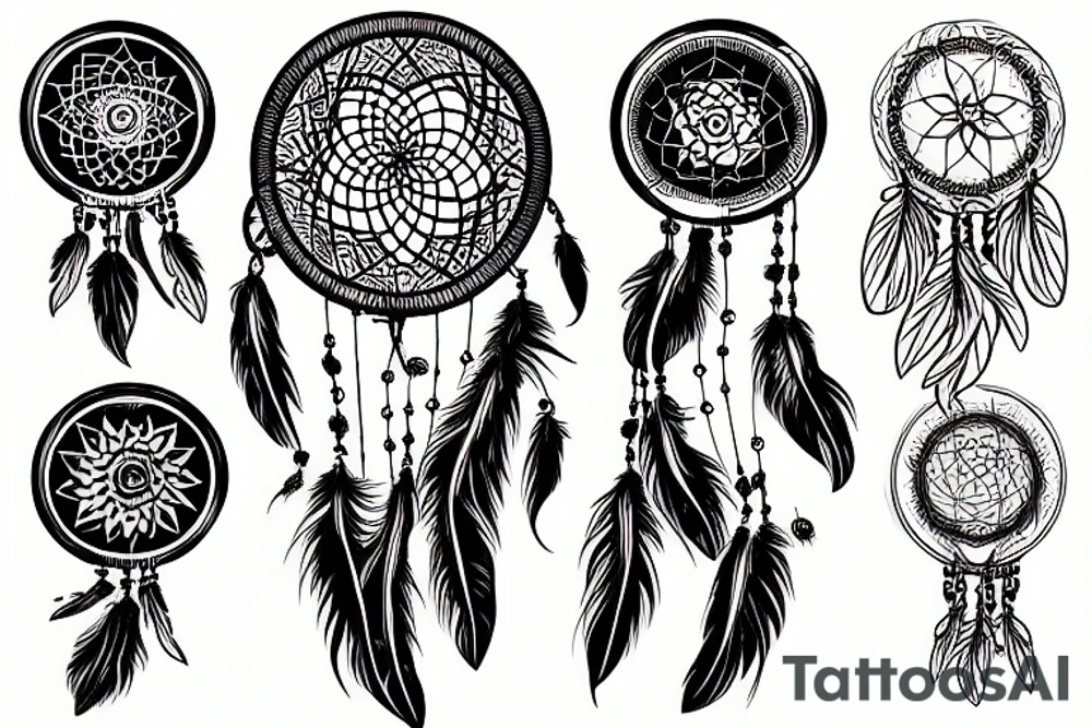 dreamcatcher in the sun tattoo idea