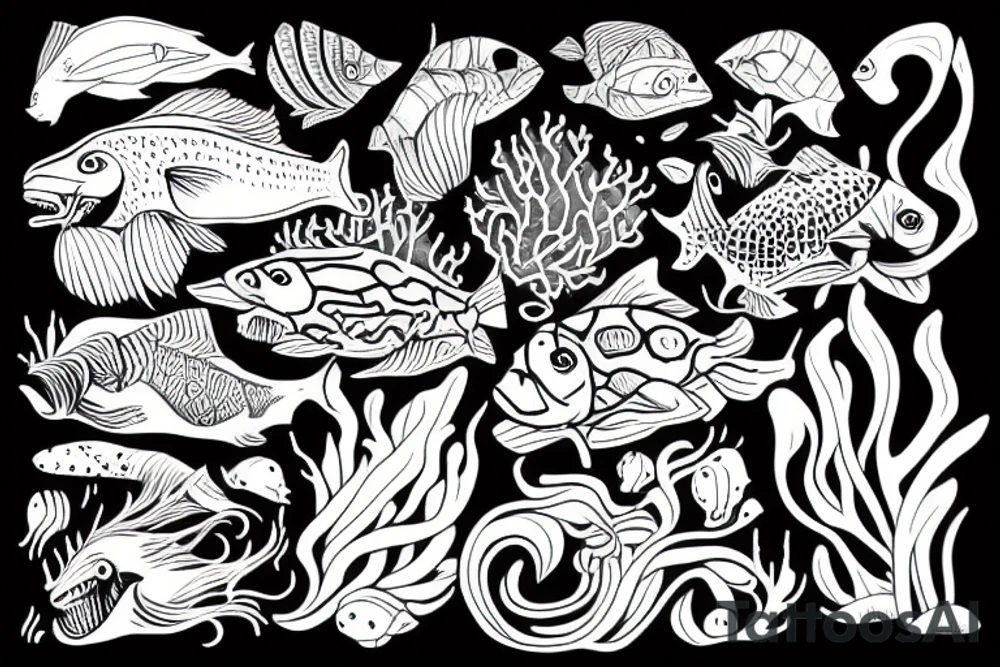 Underwater tattoo idea