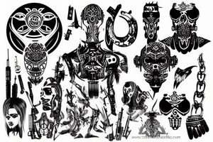Cyberpunk tattoo idea