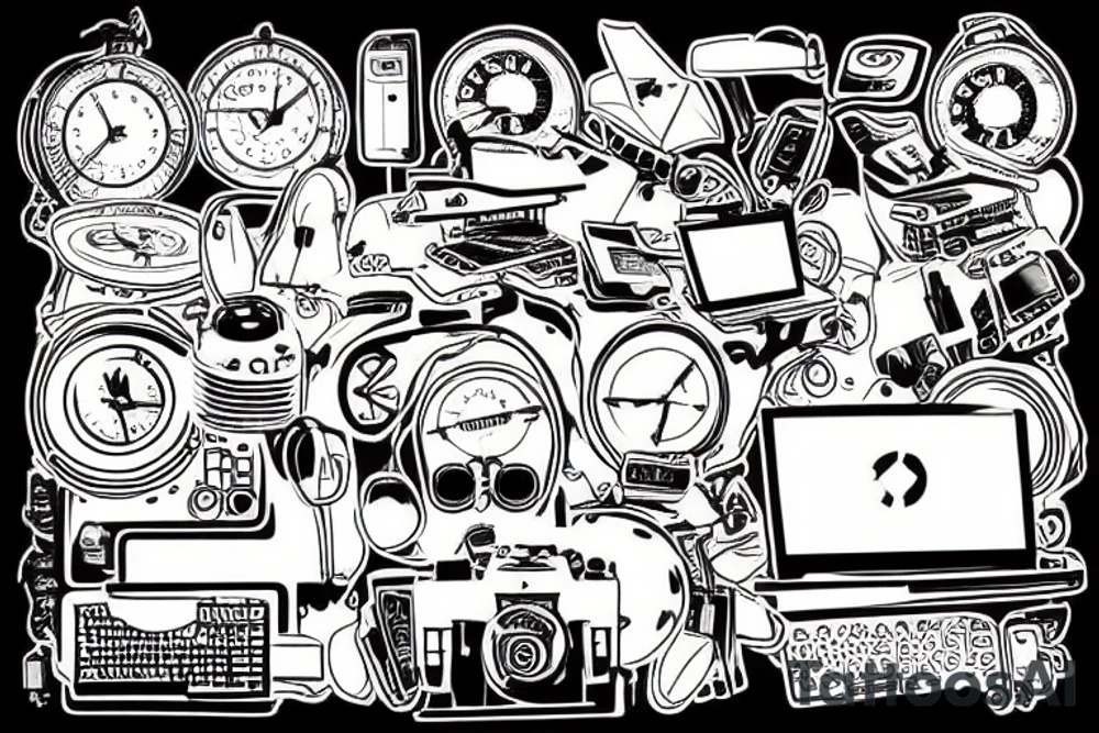 Computer laptop tattoo idea