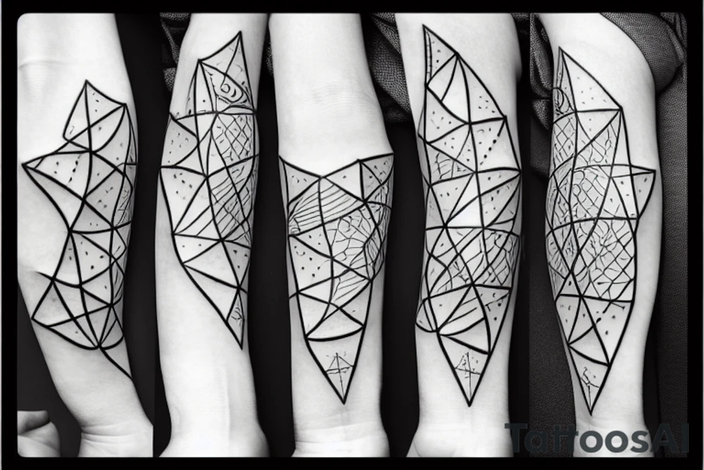 Whimsical abstract negative space tattoo tattoo idea Whimsical abstract negative space tattoo tattoo idea