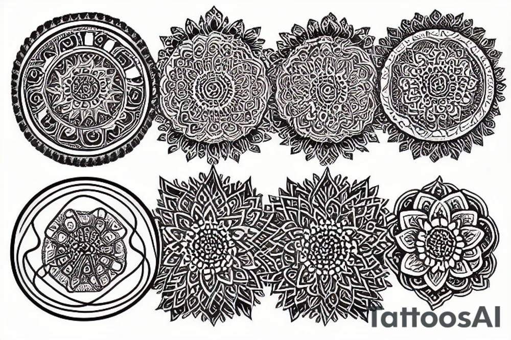 mandala tattoo, with a dragon tattoo idea